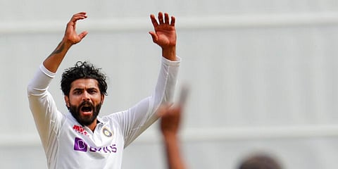 Star Indian Allrounder Ravindra Jadeja. (Photo | AP)
