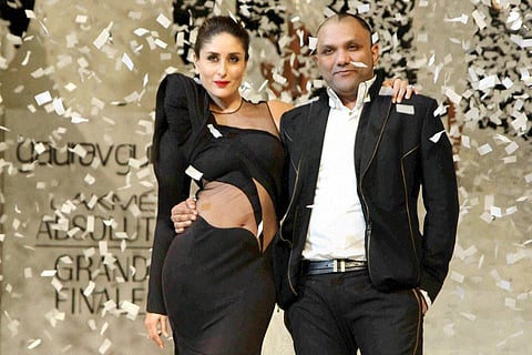 In this file photo, Kareena Kapoor Khan walks the ramp showcasing an outfit by designer Gaurav Gupta during the Lakme Fashion Week in Mumbai in 2015. (File photo | PTI)