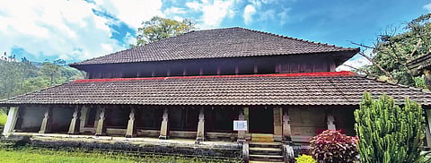 The famous Nalaknad Palace in Napoklu in Kodagu district was damaged due to heavy rain in the past three years | Express