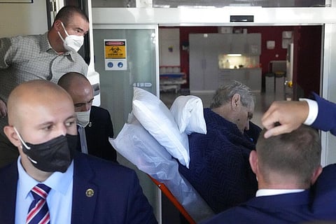 Czech Republic's President Milos Zeman is admitted to the Military hospital in Prague. (Photo | AP)