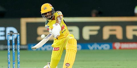 Ruturaj Gaikwad of Chennai Super Kings in action. (Photo | ANI)