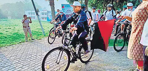 A cycle rally was organized by the Guwahati Wildlife Division to create awareness on Deepar Beel, a Ramsar site.