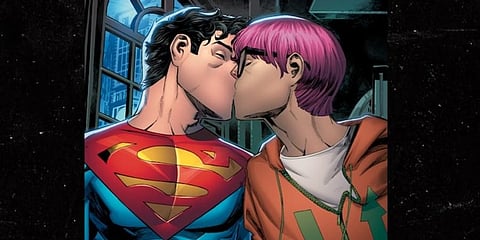 The kiss takes place on issue five of the comic book series, “Superman: Son of Kal-El” (Photo | DC)