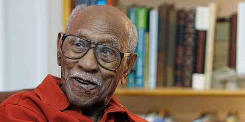 Civil rights leader and political activist Timuel Black speaks in his Chicago apartment. (Photo | AP)