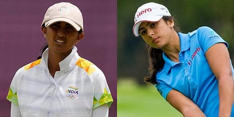 Aditi Ashok (L) and Tvesa Malik (File photo| PTI)