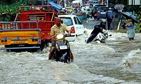 Kerala has been witnessing heavy rains. (Photo | Shaji Vettipuram)