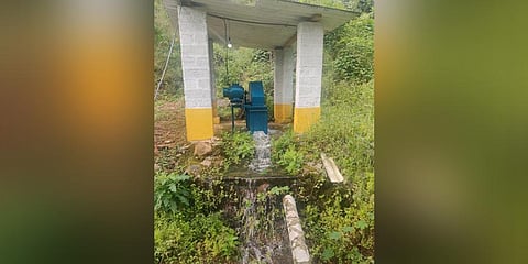 electricity being generated at the farm.