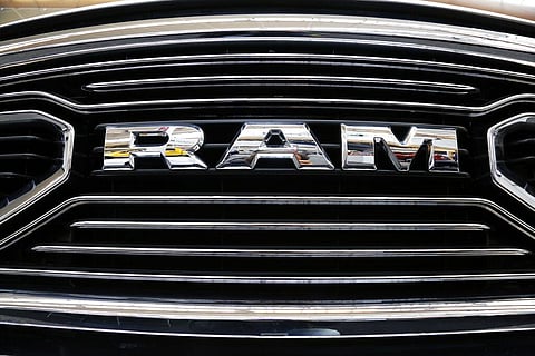 Grill of a 2018 Ram truck on display at the Pittsburgh Auto Show (Photo | AP)