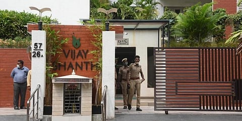 DVAC conducted raids at residences and offices of Former health minister C Vijayabaskar in Illupur, Pudukkottai and 5 other districts on Monday morning. (Photo | Express)