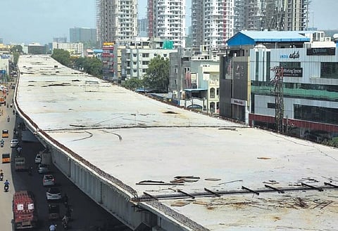 Work on the 2.8-km-long Shaikpet flyover, which passes through major junctions in Hyderabad, is on the verge of completion.