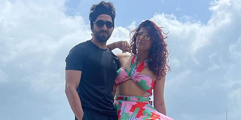 Actor Ayushmann Khurrana (L) and his wife Tahira Kashyap. (Photo| Instagram)