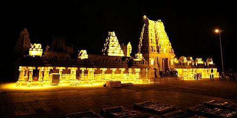 Lakshmi Narsimhaswamy temple at Yadadri (File Photo |EPS)