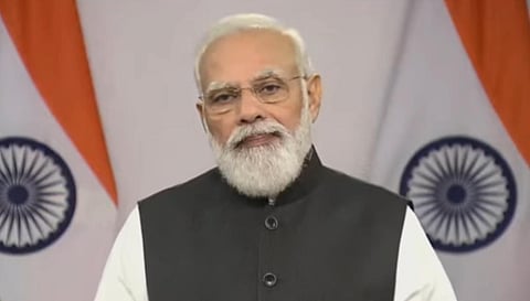 PM modi addresses nation. (Photo | PIB India)