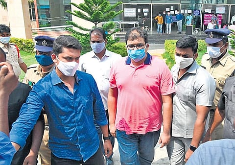 TDP spokesperson K Pattabhiram taken to GGH in Vijayawada on Thursday I Express