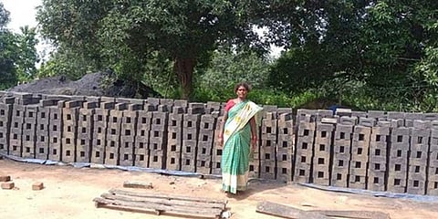 Ambati Santhamma, who set up a brick industry in Gurla under SVEP with the financial assistance by Stree Nidhi Credit Cooperative Federation Limited.'
