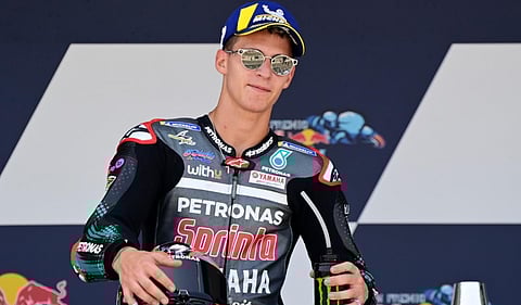 Petronas Yamaha SRT's French rider Fabio Quartararo (File P