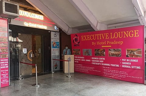 Executive lounge at Varanasi railway station.