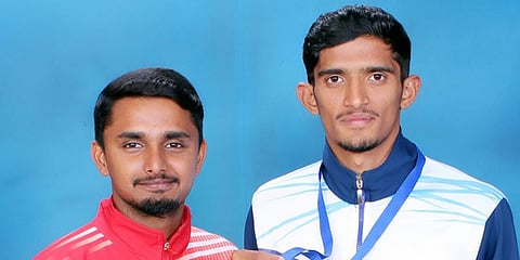 Mohammed Azarudeen (L) and A Mujamil. (Photo| EPS)