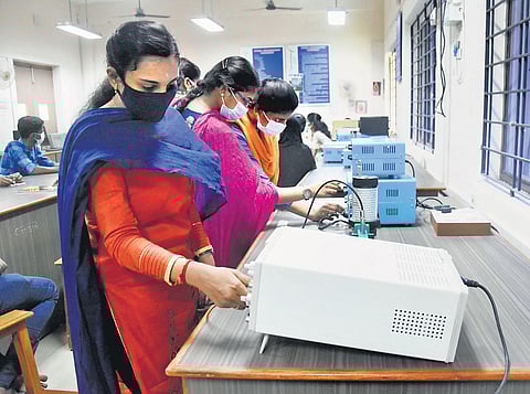 Engineering students at Anna University. (File photo)