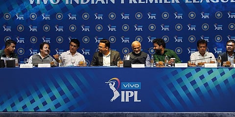 Verification process of the bidding for two new IPL teams underway in Dubai. (Photo| Twitter)