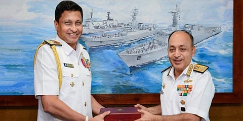 Indian Navy's Vice Admiral Anil Chawla (Photo | India in Sri Lanka Twitter)