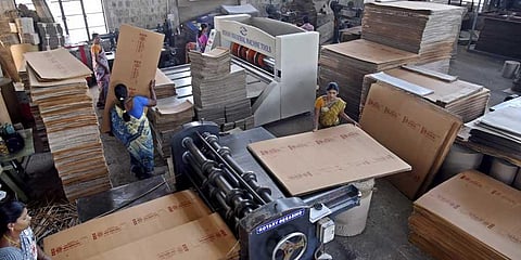 File picture of corrugated box manufacturing unit in Thudiyalur | Express