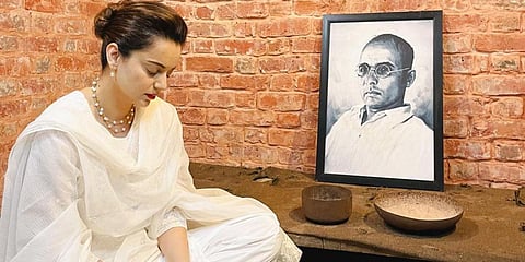 Kangana Ranaut at the prison cell of Vinayak Savarkar in Andaman's Cellular Jail. (Photo| Instagram)