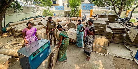 Corrugated box making industry