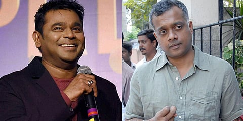Music composer AR Rahman (L) and film director Gautham Menon. (File photo| EPS)
