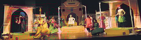 A scene from the play | Keerthy Thondagere