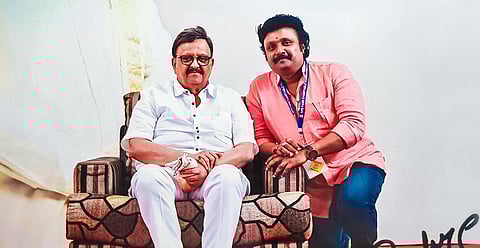 Late singer S P Balasubrahmanyam with Manacaud Gopan.