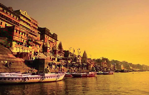 Varanasi is the holiest of the seven sacred cities in Hinduism