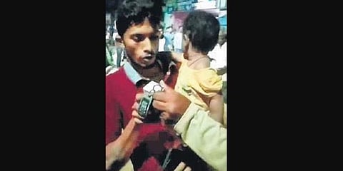 Saipriya accidentally slipped and fell into the 15-ft deep wall cavity between two houses.