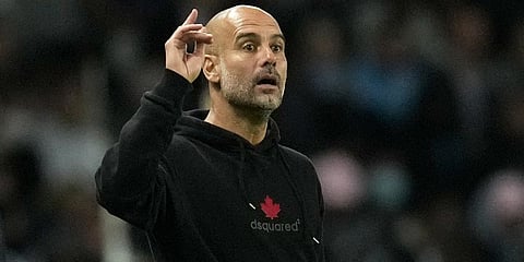 Manchester City coach Pep Guardiola (Photo | AP)