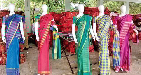 Bathukamma sarees.