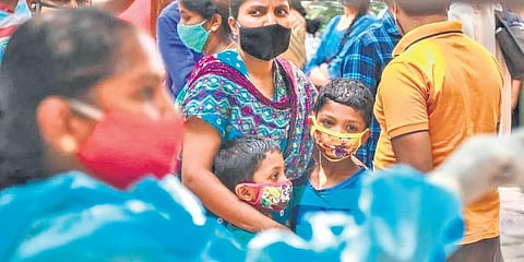 Many experts have warned that children could be more vulnerable to Covid-19 if a third wave hits the country. (File photo | Express)