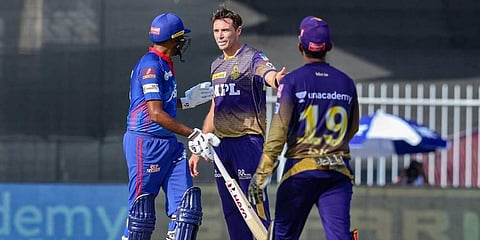 Ravichandran Ashwin of Delhi Capitals reacts during an IPL match between Kolkata Knight Riders and Delhi Capitals. (File photo| PTI)