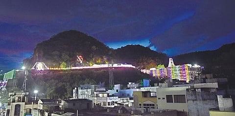 Police officers at a meeting held ahead of Dasara in city | P Ravindra Babu/ Prasant Madugula