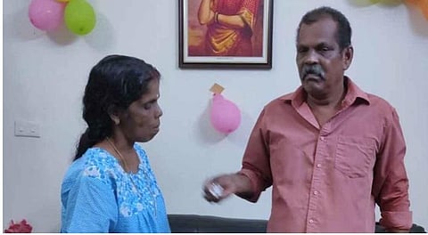 The deceased was identified as Santha. Her husband Babu who fled the scene was later arrested by the police. (Photo | Special arrangement)