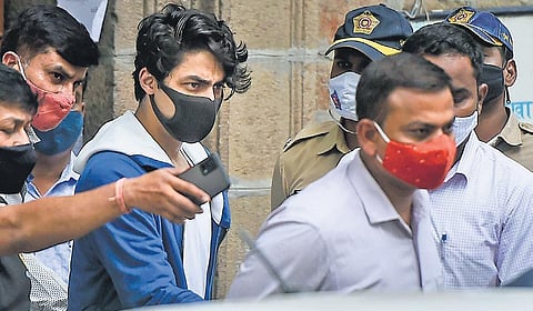 Aryan Khan being taken to Arthur Road jail in Mumbai on Friday | PTI