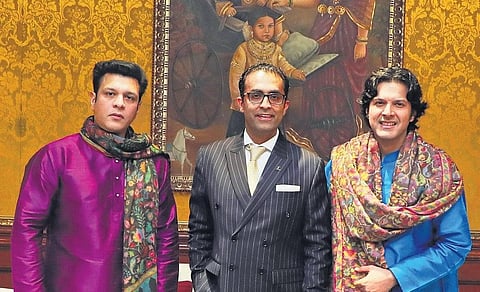 Ayaan and Amaan Ali Bangash with Madhav Sehegal.