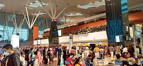 The volume of passengers at the airport is high due to the festive season | FILE