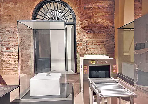 Security scanners, exhibit vitrines and the larger-than-life elephant for the Arms & Armour Gallery are already in place at the CMP barrack | ornel