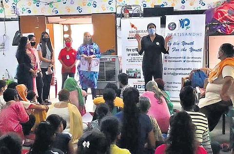 Pratisandhi’s volunteers organise workshops with people of various age groups