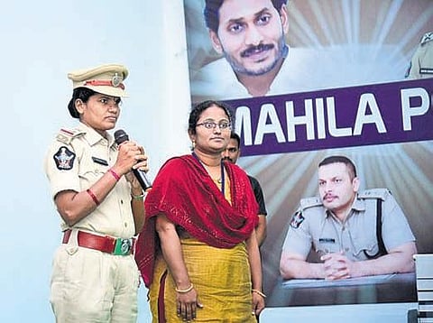 SP Siddharth Kaushal presented the awards and reviewed the performance of Mahila police constables in Krishna district on Tuesday I Express