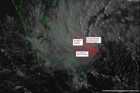 Extremely heavy rainfall is likely in Chennai and neighboring districts from Wednesday night to Thursday afternoon, where rainfall in excess of 20 cm is forecast.