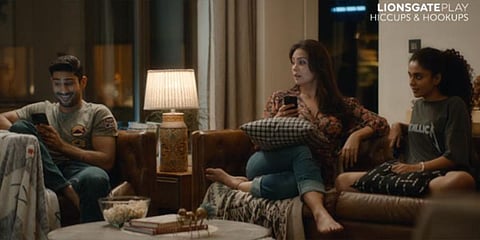 A still from Lara Dutta and Prateik Babbar-starrer 'Hiccups and Hookups'.