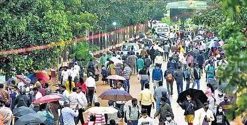 There was a good response from people on the second day of Krishi Mela at the GKVK campus on Friday | Express