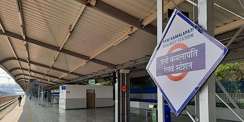 Previously known as Habibganj, the railway station has been renamed after Gond Queen Rani Kamalapati. (Photo | AIR Twitter)