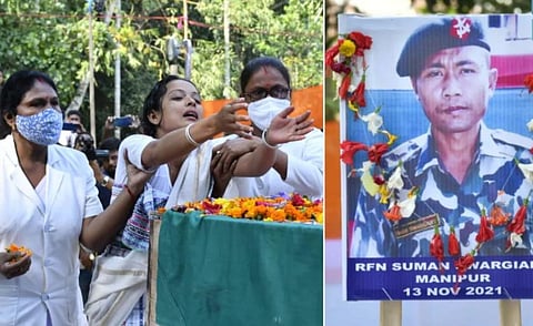 Their last rites were performed on Monday in their villages in the presence of hundreds of mourners.